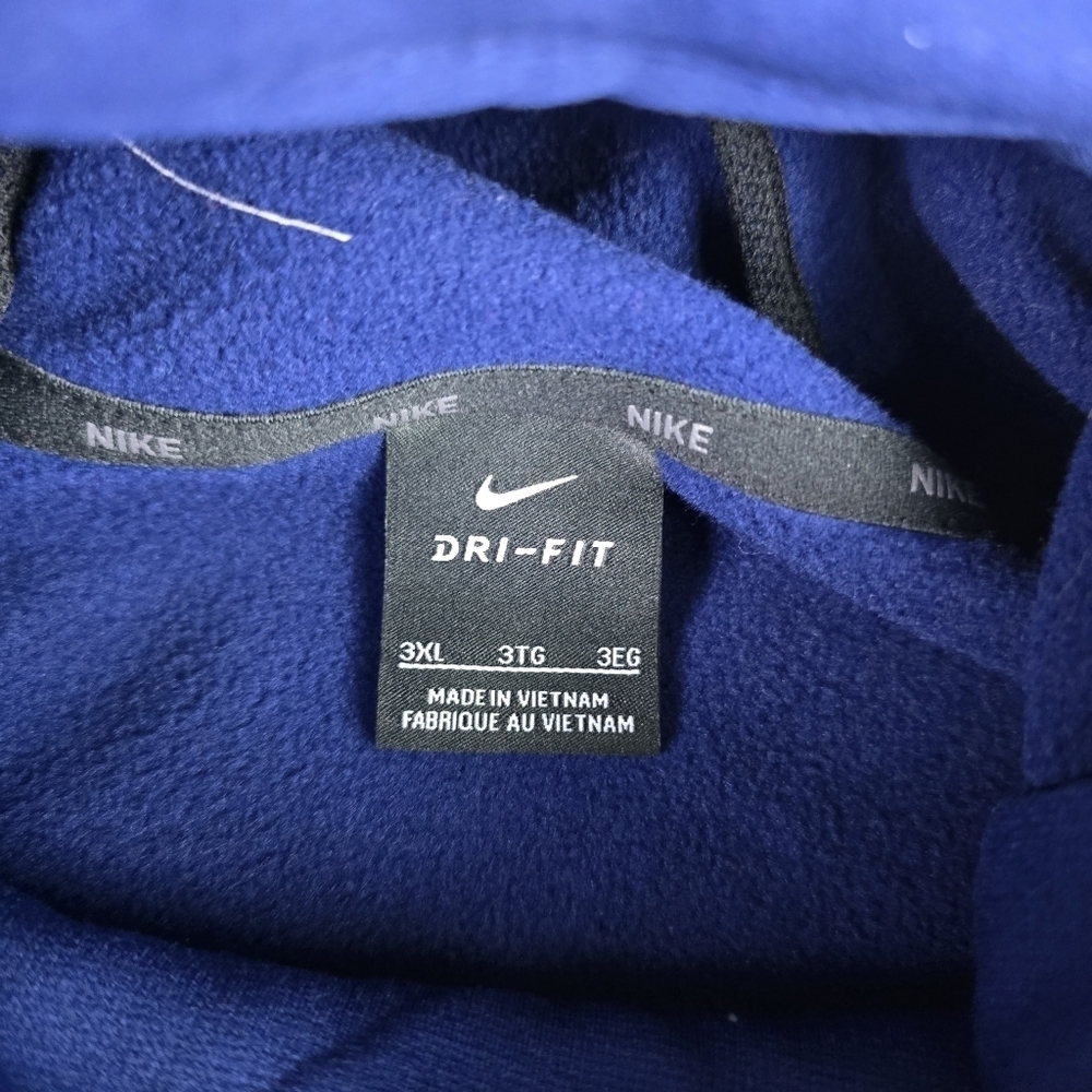 Nike Dri Fit Fitness Hoodie Men's 3XL Blue Pullover Drawstring Casual - Picture 4 of 8